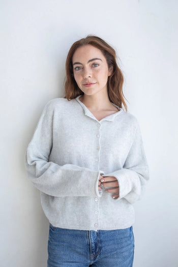 Things Between PIPER Cardigan in Light Grey