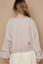 Load image into Gallery viewer, POL Knitted Sweater with Heart Patch Front in Latte
