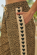 Load image into Gallery viewer, LovLov Leopard Urban Romance Heart Detail Pants in Leopard
