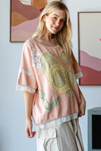 Load image into Gallery viewer, Oli &amp; Hali &quot;LOVE&quot; Patchwork Lettering Top in Pink
