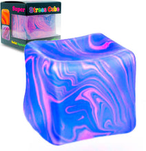 Load image into Gallery viewer, Marble Flow Stress Cube Squishy Toy
