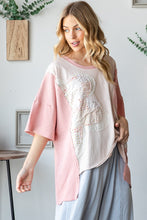 Load image into Gallery viewer, Oli &amp; Hali OVERSIZED Flower Patch Top in Pink
