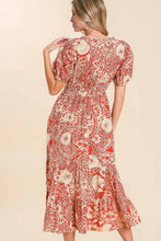 Load image into Gallery viewer, Umgee Abstract Floral Print Maxi Dress in Clay Dress Umgee   

