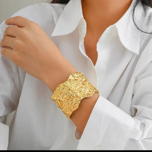 No Drama Cuff Bracelet in Gold