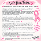 June Adel “Stronger Together” Breast Cancer Awareness T-Shirt in Ivory