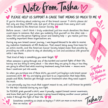 Load image into Gallery viewer, June Adel “Stronger Together” Breast Cancer Awareness T-Shirt in Ivory
