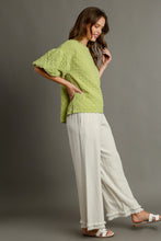 Load image into Gallery viewer, Umgee Textured Solid Color Top in Pear Shirts &amp; Tops Umgee   
