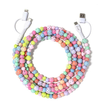 Erimish 6.6 Foot Beaded Phone Charger in Italian Ice