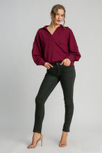 Load image into Gallery viewer, Umgee Solid Color Buttery Soft Knit Top in Merlot
