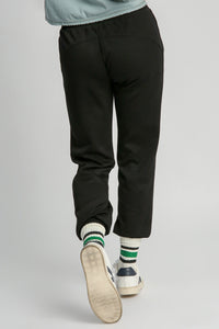 Umgee Luxe Knit Solid Color Joggers in Black