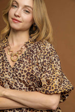 Load image into Gallery viewer, Umgee Leopard Print Top in Latte
