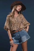 Load image into Gallery viewer, Umgee Leopard Print Top in Latte
