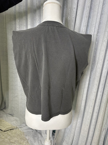 Poppy & Pine Quilted Horse Tank in Charcoal