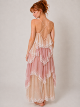 Load image into Gallery viewer, Lena Romantic Layered Maxi Dress in Pink Multi
