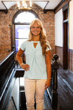 Load image into Gallery viewer, Sew in Love Solid Color Top in Sky Blue
