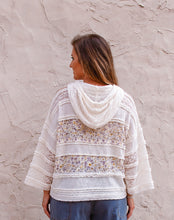 Load image into Gallery viewer, POL Ribbed Floral Print and Lace Top in Cream Multi

