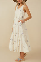 Load image into Gallery viewer, Hayden Ditzy Floral Print Tiered Dress in Lavender
