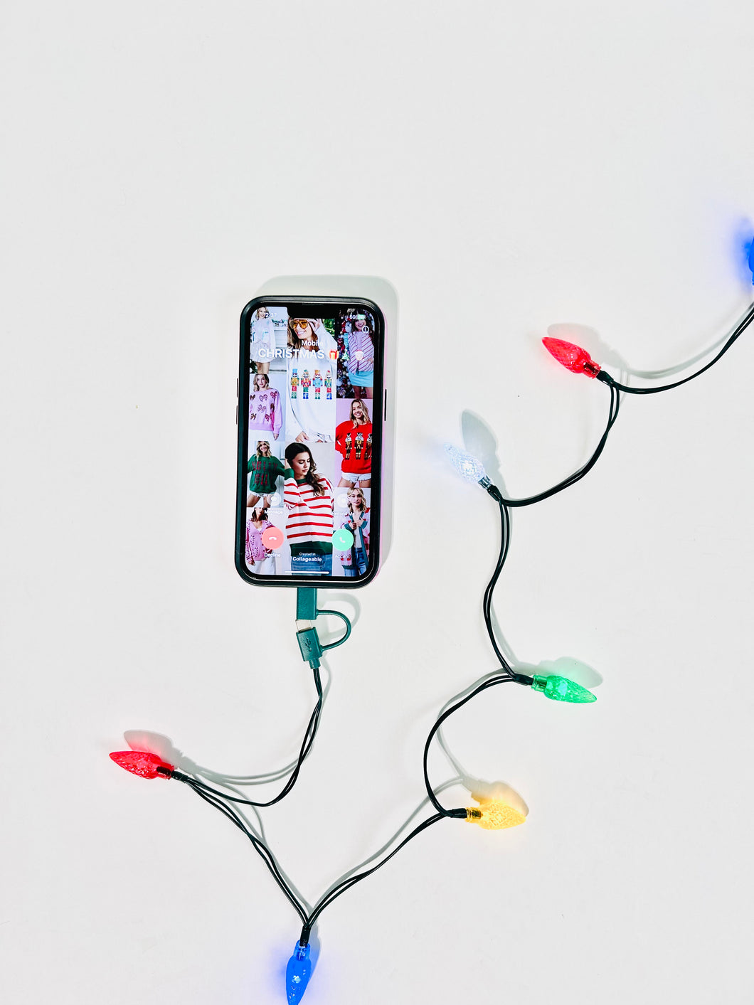 FESTIVE LIGHTS 2 in 1 Phone Charger