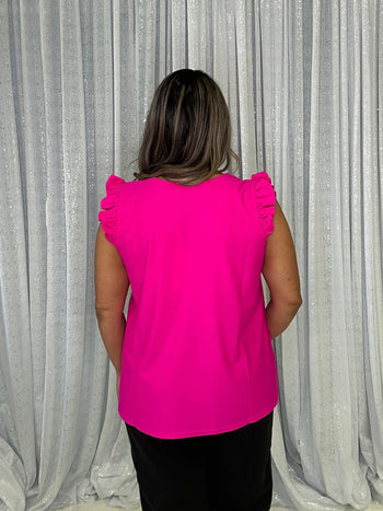 Aryeh "Regina" Swing Top in Hot Pink