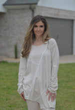 Load image into Gallery viewer, Marisima Abstract Cotton Top in Beige Shirts &amp; Tops Urban Mangoz   

