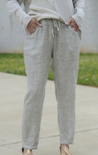 Load image into Gallery viewer, Marisima Linen Pants in Silver Pants Urban Mangoz   
