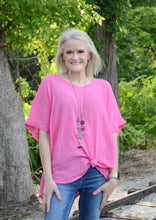 Load image into Gallery viewer, Yolly Cotton Gauze Top in Pink Shirts &amp; Tops Yolly   

