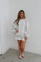 Load image into Gallery viewer, BucketList OVERSIZED Solid Color Scuba Knit Sweatshirt in Ash Grey
