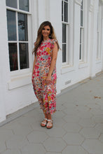 Load image into Gallery viewer, Jodifl Floral Print Midi Dress in Pink
