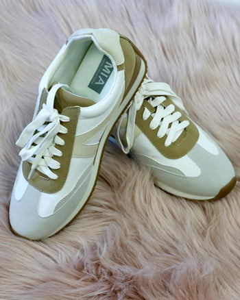 MIA 1976 "RAFA" Tennis Shoe in Cement/Beige