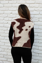Load image into Gallery viewer, Sunday Edition Textured Sweater Vest in Cream-Brown Animal
