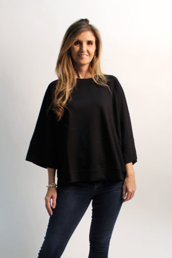 Umgee Luxeknit On-The-Go Top in Black