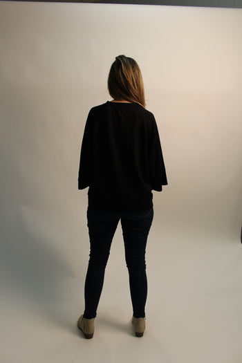 Umgee Luxeknit On-The-Go Top in Black