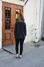 Load image into Gallery viewer, Jodifl Mineral Washed French Terry Top with Leopard Trim
