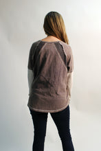 Load image into Gallery viewer, Easel Mineral Washed Color Mix Top in Ash Navy
