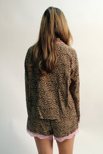 Load image into Gallery viewer, ee:some Leopard Print Lace Trimmed Lounge Set in Leopard
