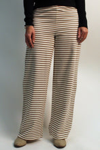 Load image into Gallery viewer, Things Between Knit Striped Loungewear Pants in Ivory Multi
