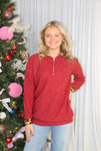 Load image into Gallery viewer, Sew in Love Textured Knit Top with Contrasting Leopard Print Details in Burgundy
