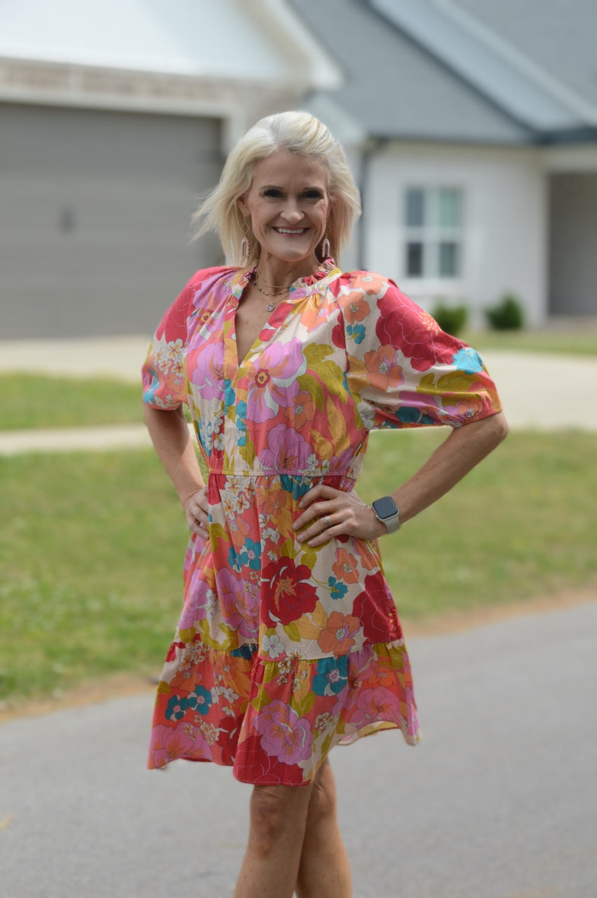 red coral dresses The Lifestyle Heiva Maxi Dress