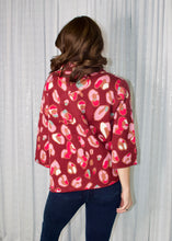 Load image into Gallery viewer, FATE Animal Pattern Knit Sweater in Wine Multi
