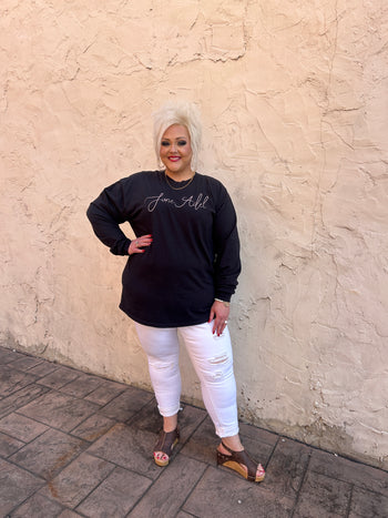 June Adel Logo Long Sleeve T Shirt In Black