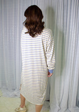 Load image into Gallery viewer, Wishlist Striped Midi Dress in Sky/Cream
