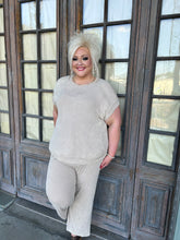 Load image into Gallery viewer, Sewn+Seen Solid Color Mineral Washed Loungewear Set in Taupe
