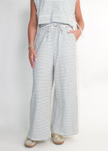 Load image into Gallery viewer, NoaBoa Striped Wide Leg Pants in Ivory/Black
