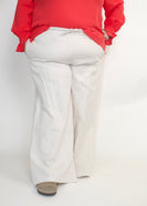 STITCH & Co. Woven Linen Blend Pants in Natural