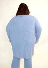 Load image into Gallery viewer, STITCH &amp; Co. Ribbed Knit Top in Washed Denim
