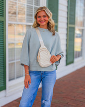 Load image into Gallery viewer, FATE Solid Color Knit Sweater in Milky Green
