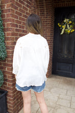 Load image into Gallery viewer, FATE Textured and Embroidered OVERSIZED Wing Sleeve Top in Ivory
