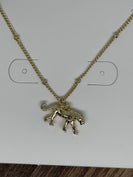 Lauren Kenzie Cheetah Girl Necklace in Gold