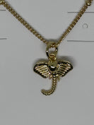 Lauren Kenzie Elephant Necklace in Gold