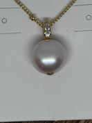 Lauren Kenzie CZ Pearl Necklace in Clear